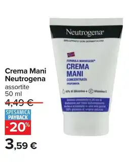 Carrefour Crema Mani Neutrogena offerta