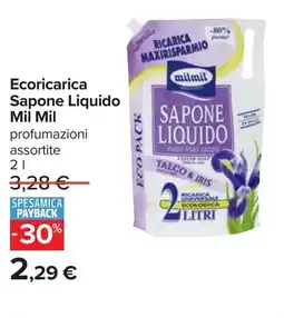 Carrefour Ecoricarica Sapone Liquido Mil Mil offerta