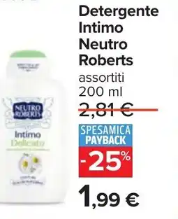 Carrefour Detergente Intimo Neutro Roberts offerta