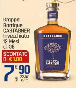 Supermercati Dok Grappa Barrique CASTAGNER Invecchiata offerta