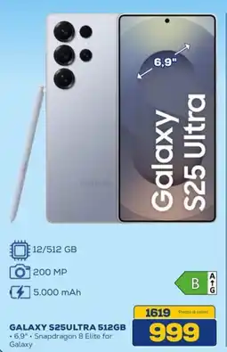 Euronics SAMSUNG GALAXY S25ULTRA 512GB offerta