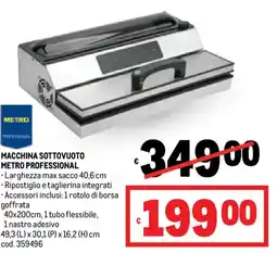 Metro Macchina sottovuoto METRO PROFESSIONAL offerta