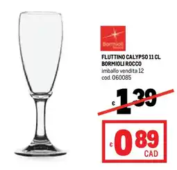 Metro Fluttino calypso 11 cl bormioli rocco offerta