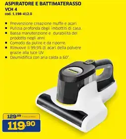 Euronics Karcher aspiratore e battimaterasso VCH 4 offerta