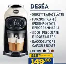 Euronics Lavazza deséa offerta