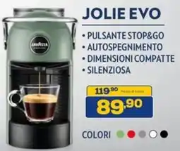 Euronics Lavazza jolie evo offerta