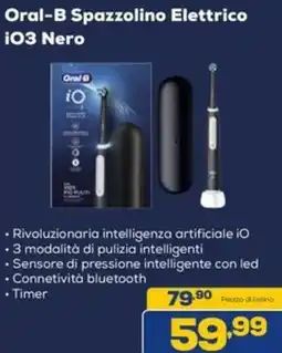 Euronics Oral-B Spazzolino Elettrico iO3 Nero offerta