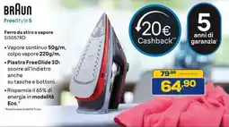 Euronics BRAUN Ferro da stiro a vapore S15057RD offerta