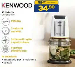 Euronics KENWOOD Tritatutto CHP61.100WH offerta