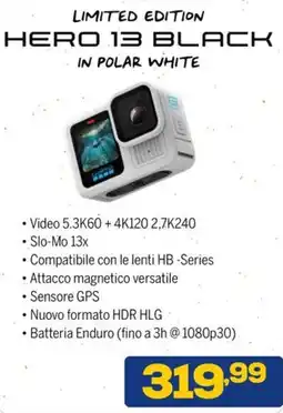 Euronics GoPro Hero 13 black in polar white offerta