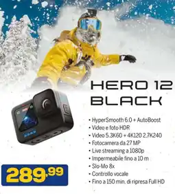 Euronics GoPro Hero 12 black offerta