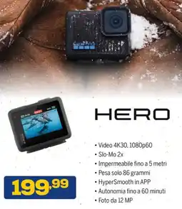 Euronics GoPro Hero offerta
