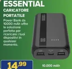Euronics Cellularline essential caricatore portatile offerta