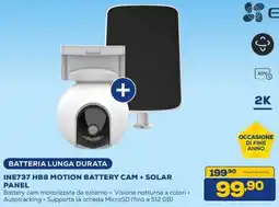 Euronics EZVIZ INE737 HB8 MOTION BATTERY CAM + SOLAR PANEL offerta