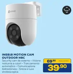Euronics EZVIZ INE818 MOTION CAM OUTDOOR HBC offerta