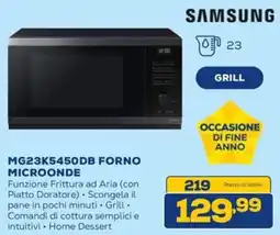 Euronics SAMSUNG MG23K5450DB FORNO MICROONDE offerta