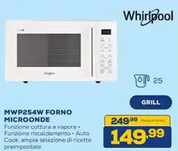 Euronics Whirlpool MWP254W FORNO MICROONDE offerta