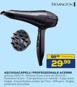 Euronics REMINGTON ASCIUGACAPELLI PROFESSIONALE AC5999 offerta