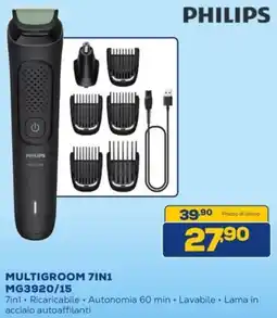 Euronics PHILIPS MULTIGROOM 7IN1 MG3920/15 offerta