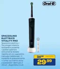 Euronics Oral-B spazzolino elettrico vitality pro offerta
