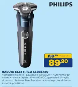 Euronics PHILIPS RASOIO ELETTRICO S5885/35 offerta