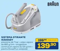 Euronics BRAUN SISTEMA STIRANTE IS3231GY offerta