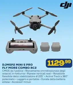 Euronics dji DJM5P2 MINI 5 PRO FLY MORE COMBO RC2 offerta