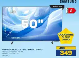Euronics SAMSUNG UE50U7000FUXZ - LED SMART TV 50" offerta