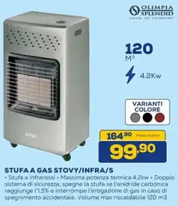 Euronics Olimpia splendid stufa a gas stovy/infra/s offerta