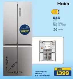 Euronics Haier FRIGORIFERO 4 PORTE HCR79F19ENMM offerta