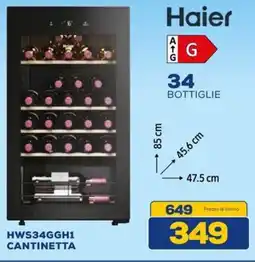 Euronics Haier HWS34GGH1 CANTINETTA offerta