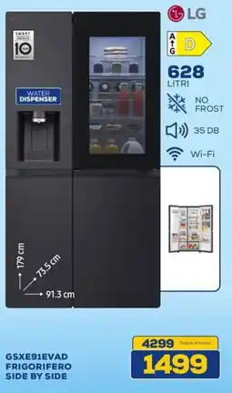 Euronics LG GSXE91EVAD FRIGORIFERO SIDE BY SIDE offerta