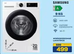 Euronics SAMSUNG WW90DG5G34AE LAVATRICE offerta