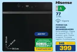 Euronics Hisense FORNO DA INCASSO BSA66226ADBG offerta