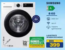 Euronics SAMSUNG LAVATRICE WW80CGC04DAE offerta