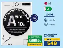 Euronics LG F4R5010TSWW LAVATRICE offerta