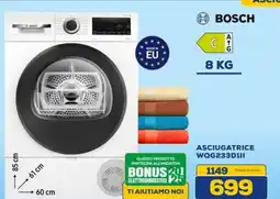 Euronics BOSCH ASCIUGATRICE WQG233D1II offerta