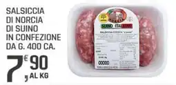 Supermercati Dok Salsiccia di norcia di suino offerta