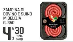 Supermercati Dok Zampina di bovino e suino midelizia offerta
