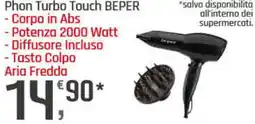 Supermercati Dok Phon Turbo Touch BEPER offerta