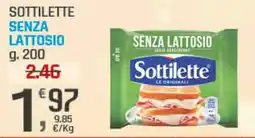 Supermercati Dok Sottilette senza lattosio offerta