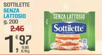 Supermercati Dok Sottilette senza lattosio offerta