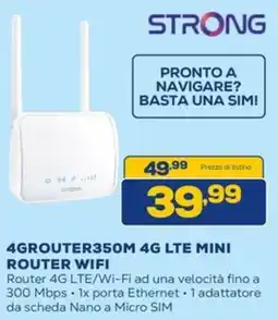Euronics STRONG 4GROUTER350M 4G LTE MINI ROUTER WIFI offerta