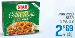 Supermercati Dok Gran Ragù STAR offerta