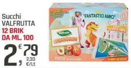 Supermercati Dok Succhi VALFRUTTA 12 BRIK offerta