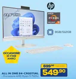 Euronics hp ALL IN ONE 24-CR0071NL offerta
