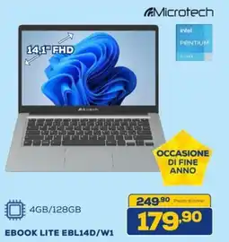 Euronics Microtech EBOOK LITE EBL14D/W1 offerta