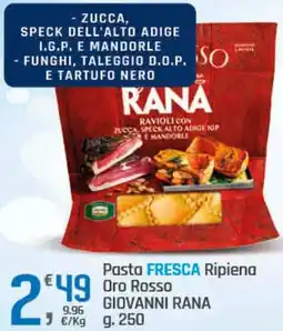 Supermercati Dok Pasta FRESCA Ripiena Oro Rosso GIOVANNI RANA offerta