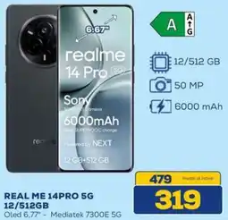 Euronics REAL ME 14PRO 5G 12/512GB offerta
