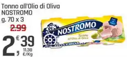 Supermercati Dok Tonno all'Olio di Oliva NOSTROMO offerta